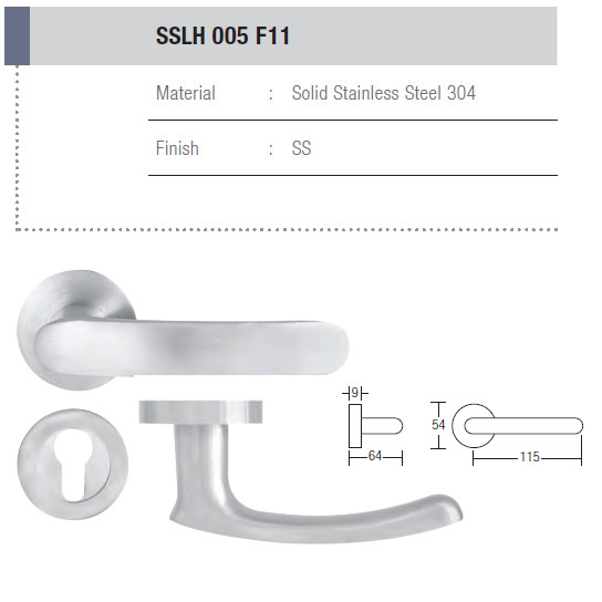 ST GUCHI มือจับประตูก้านท่อ SSLH 005/F11RS