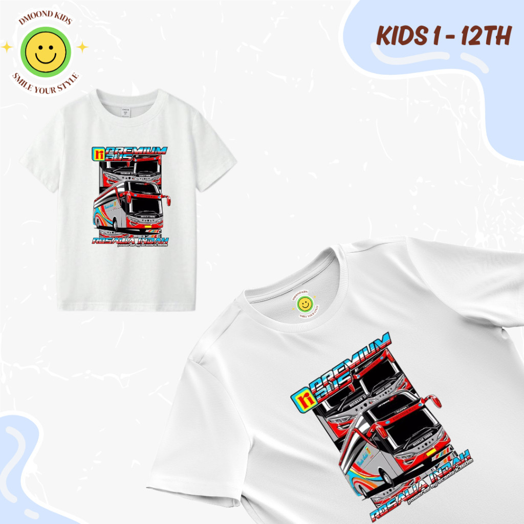 เสื้อยืด Tellet Bus สําหรับเด็กผู้ชาย เสื้อ Young Master Bus - DMOOND