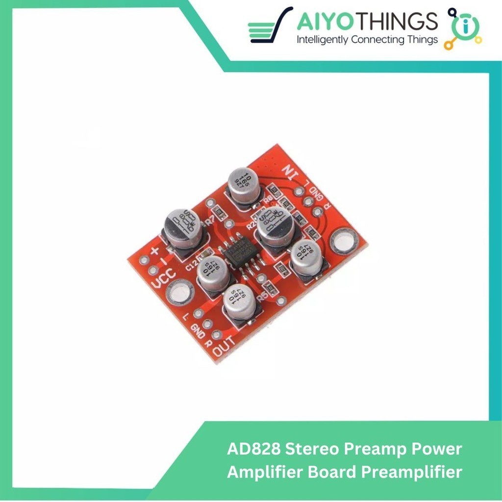 AD828 สเตอริโอ Preamp Power Amplifier Board Preamplifier โมดูล