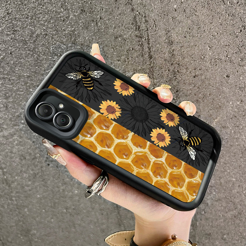 HP Samsung Galaxy A05 A05s Case Anti Drop Silicone Soft Case Creative Mobile Phone Softcase Honey Be