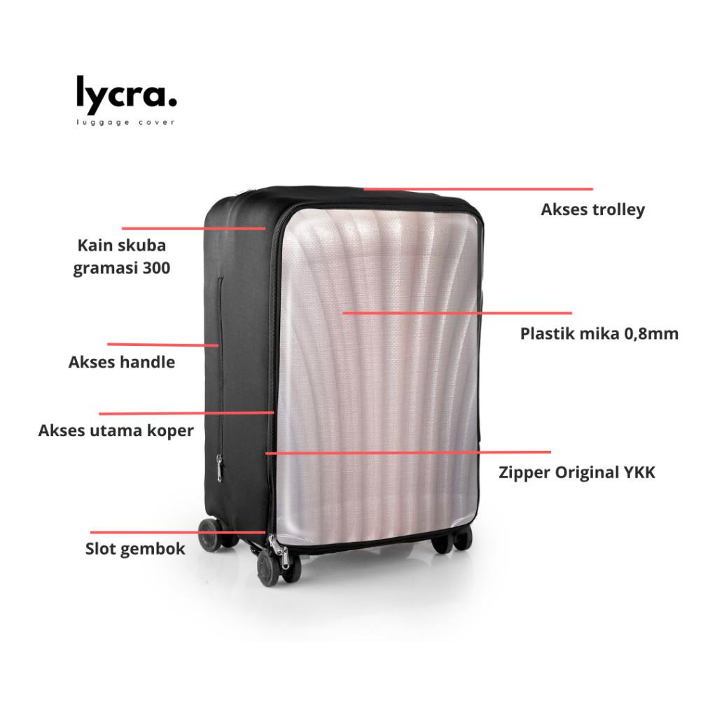 ผ้าคลุมกระเป๋าเดินทาง / เคส Samsonite TOIIS