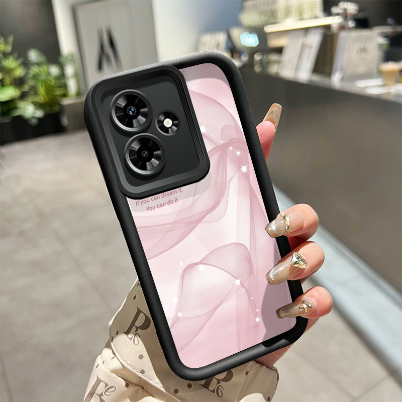 HP Infinix Hot 30 Play Hot 30i Hot 30 Play NFC เคสโทรศัพท์ Creative line ปลอกป้องกันการตกแบบนิ่มซิลิ