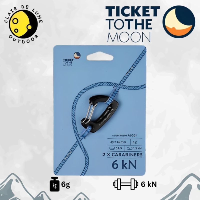 Ticket To The Moon Carabiner 6k สําหรับเปลญวนที ่ เบาที ่ สุด