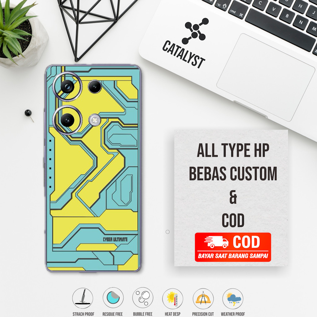 Garskin Skin Poco M6 pro 4G Fullbody cyber ultimate V2 ซื้อ 1 แถม 2 - ปรับแต่ง - Motif Z4W