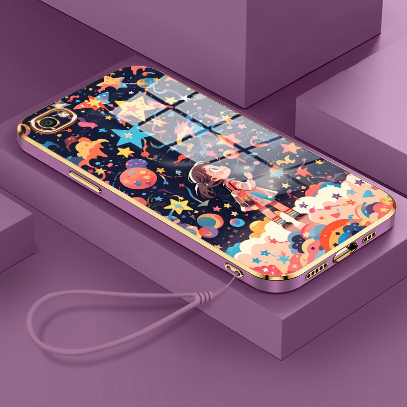 VIVO Y66 Y67 V5 V5s V5 Lite V5 Plus X9 X9s Y70 2020 Y73 2021 กรณี HP Star Dream Softcase Kasing แผ่น