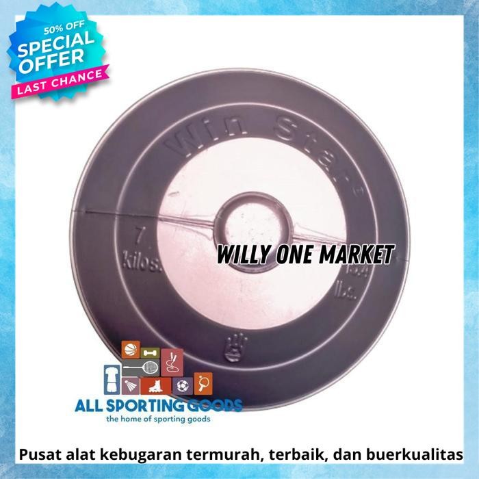 หุ้นสุดฮอต BARBEL/DUMBBELL WINSTAR 7 KG SILVER BY WILLY ONE MARKET