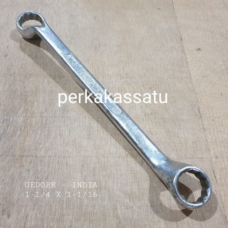 แหวนประแจ 1-1/16 X 1-1/4 นิ้ว GEDORE INDIA แหวนคู่ WRENCH