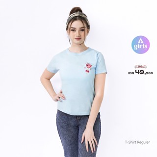 &lt;Unk&gt; เสื้อยืดลําลอง แขนสั้น คอกลม พิมพ์ลาย Kaos สีฟ้า สําหรับเด็กผู้ชาย 1B000