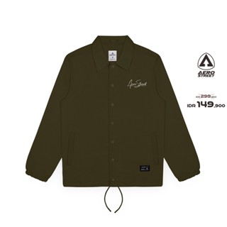 ขายดีที่สุด!! เสื้อแจ็กเก็ต Coach Hysteria Army Green DBAAA