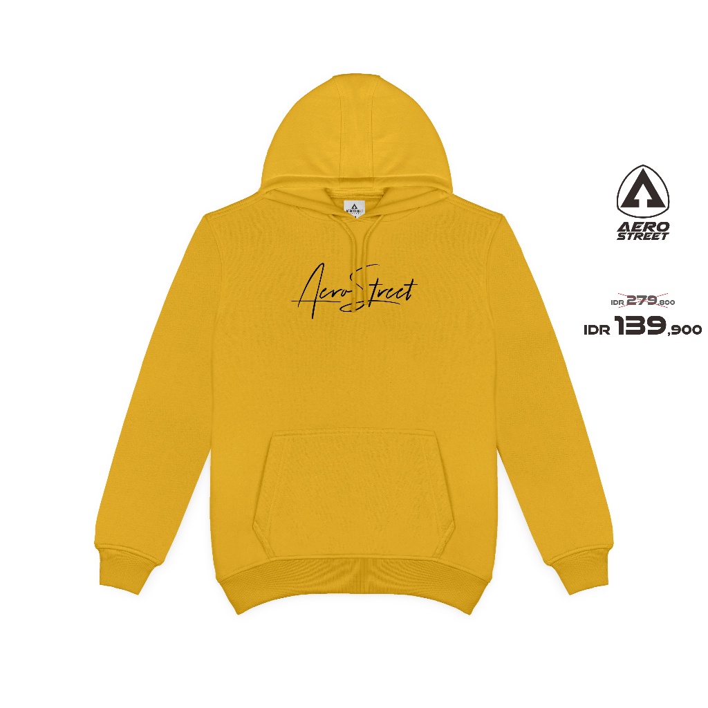 Aerostreet Hoodie Hysteria เสื้อกันหนาวสีเหลือง CBAAA