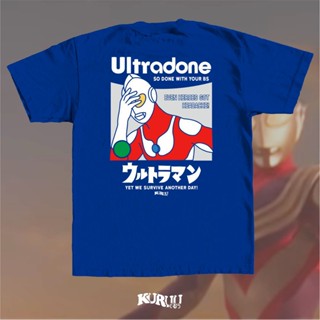 เสื้อยืด พิมพ์ลายการ์ตูนอุลตร้าแมน Kuruu Ultradon Tee