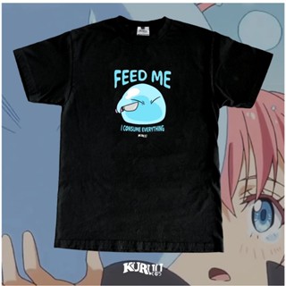 เสื้อยืด พิมพ์ลายอนิเมะ Kuruu Feed Me I Consume Everythings สําหรับผู้ชาย