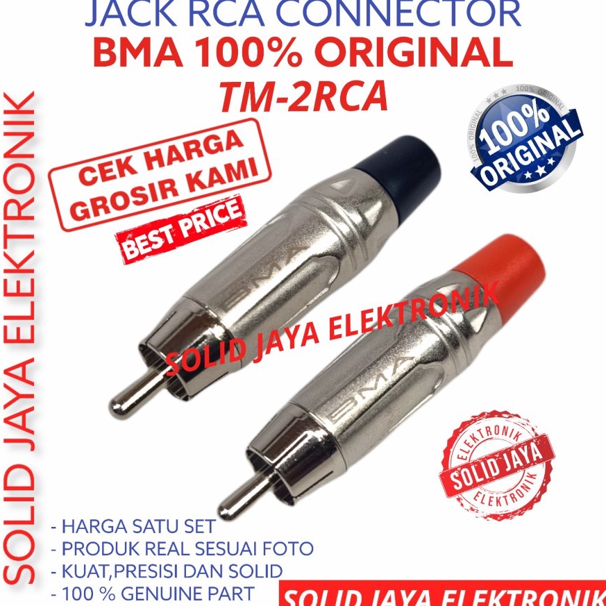 JACK RCA BMA TM-2 RCA JAK CONNECTOR JECK JECK JEG CONNECTOR JAK JAG RCA PLUG MAN AUDIO 1 ชุด TM2RCA 