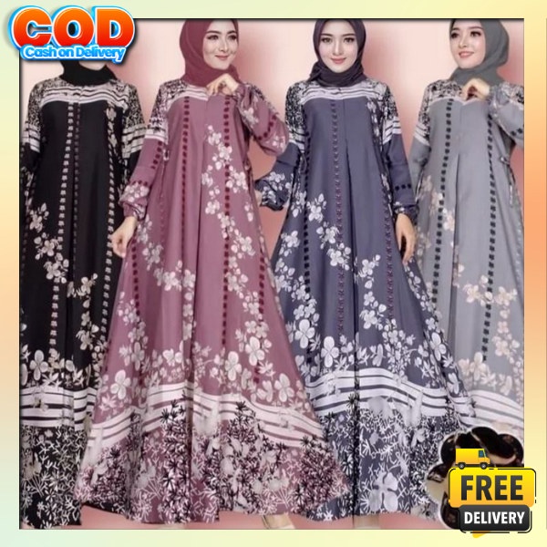 Gsmis Premium Syari Dress Bsju Gahmis Casual Branded Mothers Dress Juba Kekian Gsmis รุ่นใหม่ล่าสุด 
