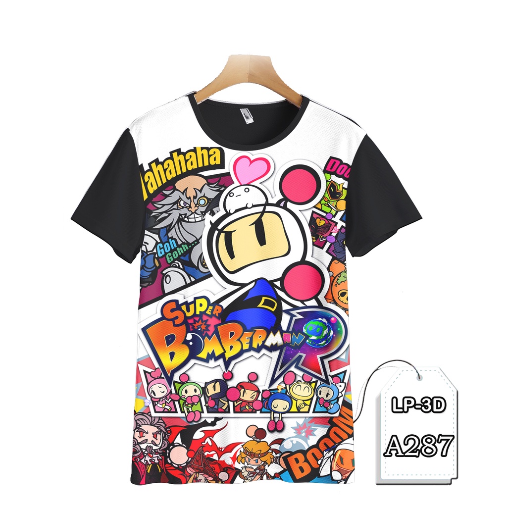 Bomberman เสื้อยืดเด็ก 3D Animation Game LP3D-A287 เสื้อยืด
