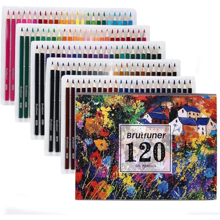 Brutfuner Painting Oil Pencil Artist Color Set 120