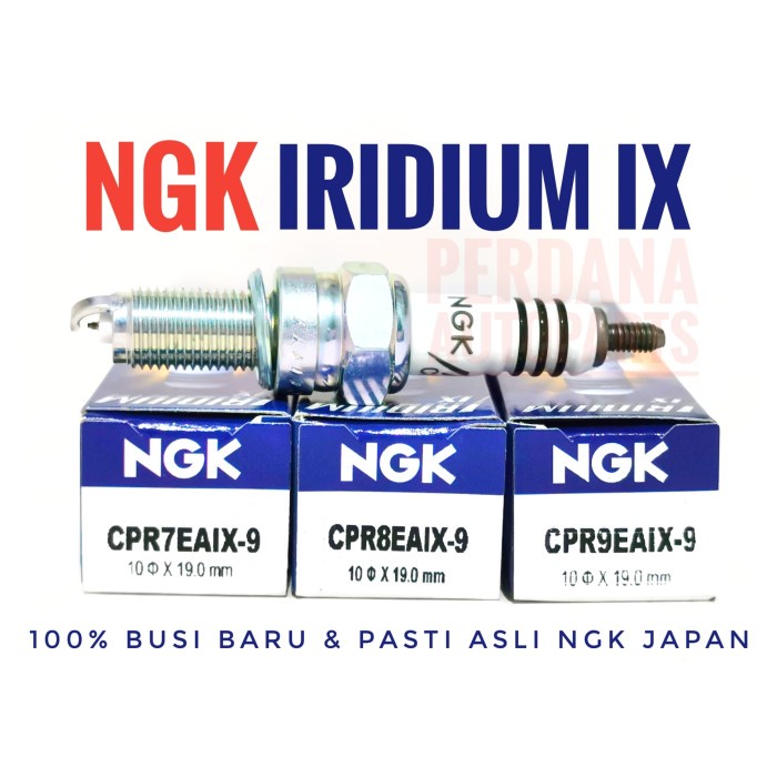 Original Cpr6Eaix9 Cpr7Eaix9 Cpr8Eaix9 Cpr9Eaix9 หัวเทียนรถจักรยานยนต์ Ngk Iridium Ix รหัส Hm277