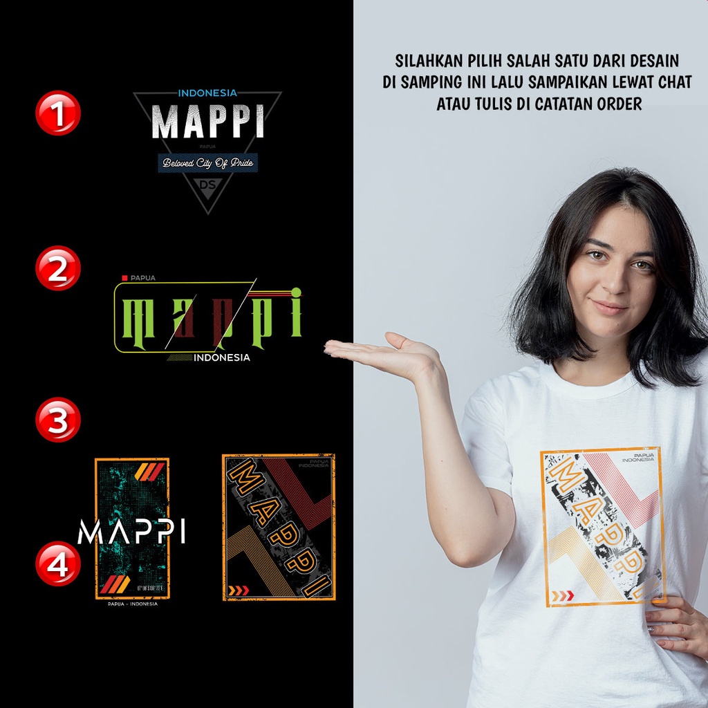 เสื้อยืด MAPPI Distro พรีเมี่ยม - 4 ดีไซน์แผนที่สุดเท่ - XKEP3