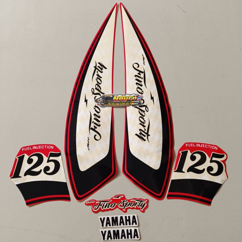 MERAH Yamaha fino 125 2021 2022 สปอร์ตสีแดง Striping พร้อมรายการคุณภาพมาตรฐาน