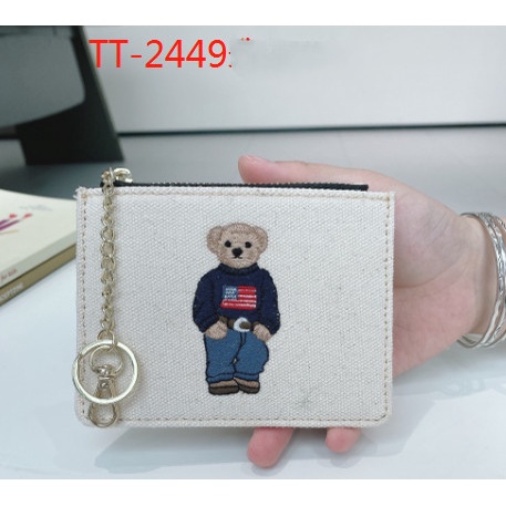 Ttwn Bear Original TT2449 กระเป๋าสตางค์ สีขาว สําหรับผู้หญิง TTWNBEAR