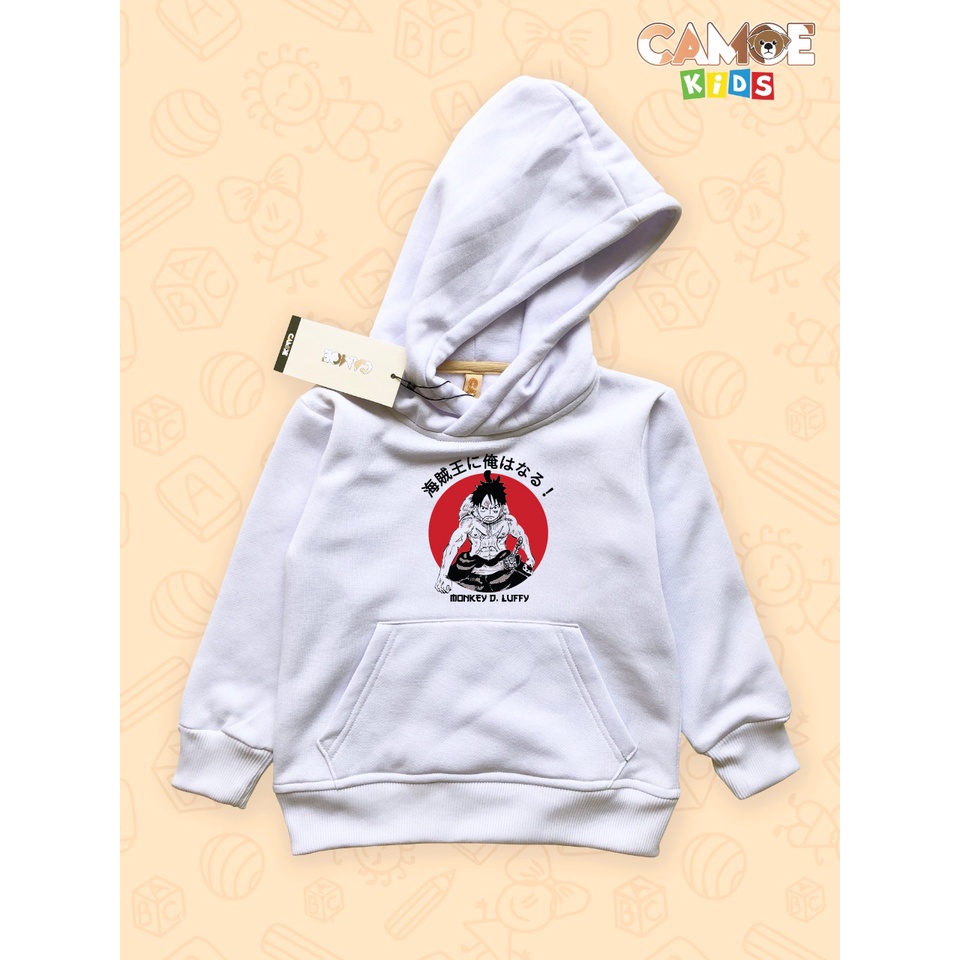 KIDS Monkey D Luffy Japan Flag One Piece Hoodie
