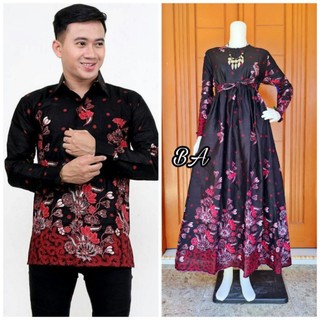 Maura Couple (COD) - Sania Ruffle Batik Couple ori Ndoro jowi DNT Garansi Termurah Shopee