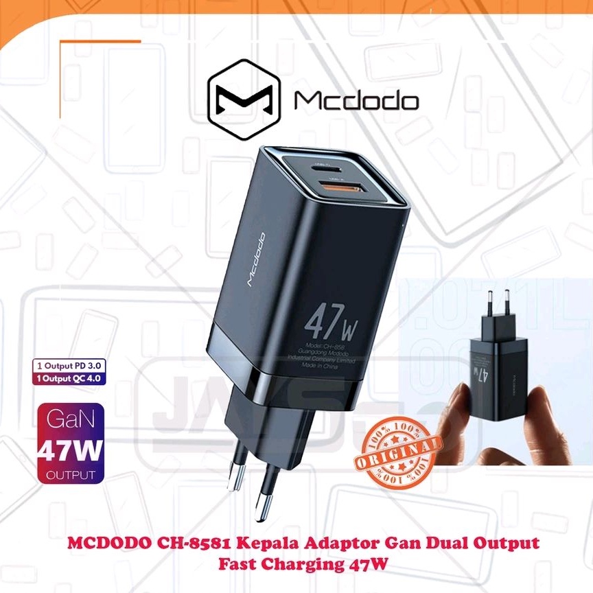 MCDODO CH-8581 GAN 47W Charger Fast Charge ชาร์จ PD Type C QC4.0