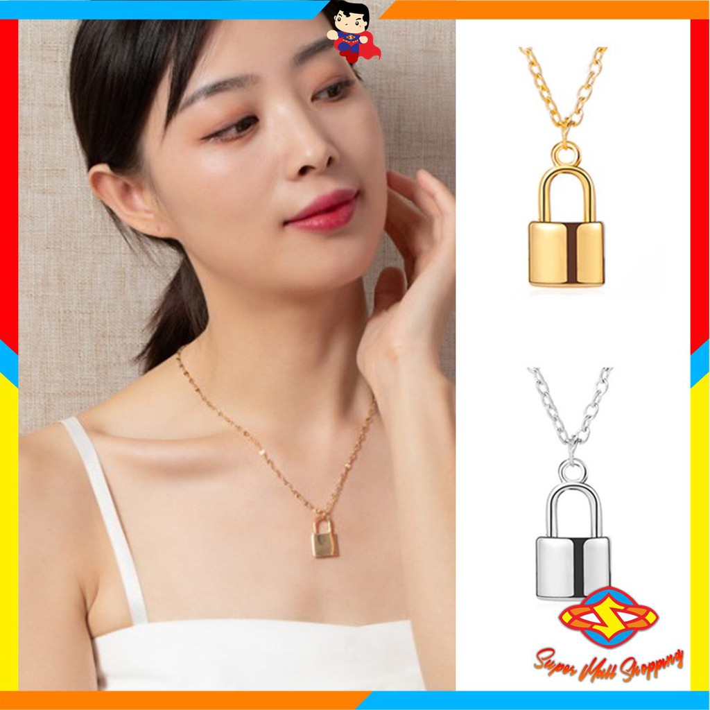 SMS สร้อยคอผู้หญิงกุญแจ Motif สร้อยคอโซ่ Clavicle Titanium สร้อยคอแฟชั่นสตรีนําเข้า