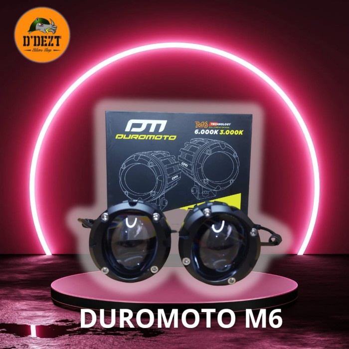 ไฟตัดหมอก Led Duromoto M6 100 วัตต์ พรีเมี่ยม สําหรับรถยนต์ รถจักรยานยนต์ 2 ชิ้น