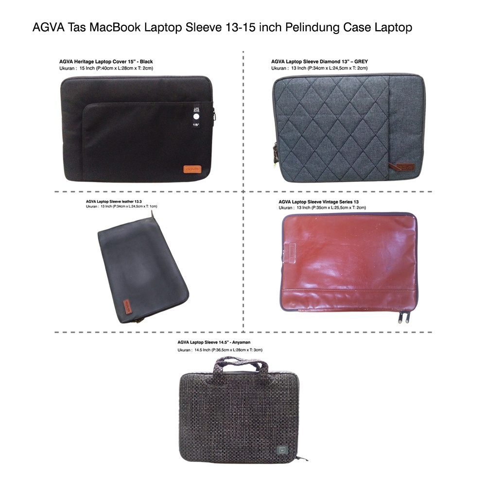 กระเป๋าใส่แล็ปท็อป Agva MacBook ขนาด 13-15 นิ้ว