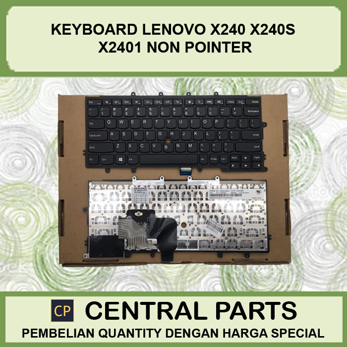 Lenovo X260 X240S X240 X2401 คีย์บอร์ด Non Pointer สีดํา