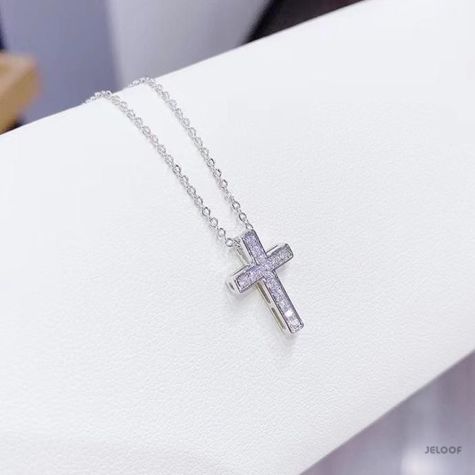 สร้อยคอไม้กางเขน Jeloof Eclair | สร้อยคอเงิน Eclair | สร้อยคอผู้หญิง
