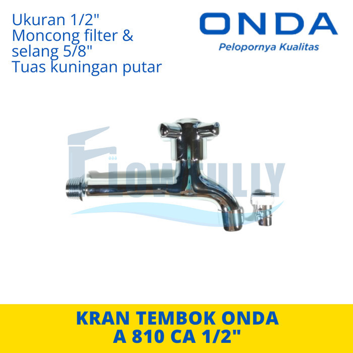 A 810 CA/T 1/2 นิ้ว ONDA WALL WATER FAUCET สําหรับสวนห้องน้ํา