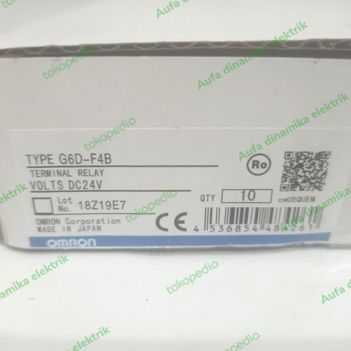 G6D-F4B G6Df4B รีเลย์ Omron 24Vdc รีเลย์บล็อก
