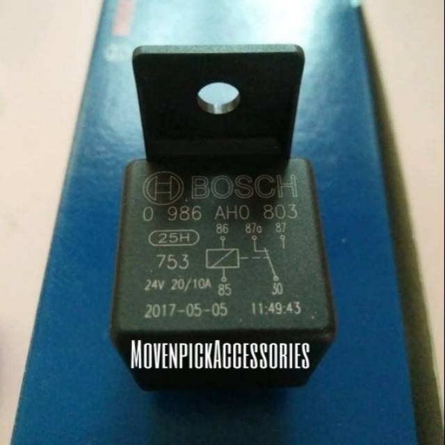 BOSCH RELAY 24V 10/20A 5 LEGS ORIGINAL BREAKER RELAY ผลิตในไต้หวัน