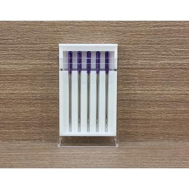 เข็มจักรเย็บผ้าแบบหนาและทึบ MESIN - เข็มปลายสีม่วง JANOME