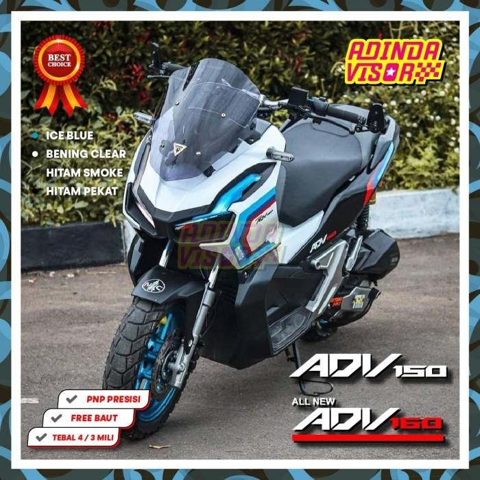 กระจกบังลม/หน้า Honda Adv 150/160 Type Bubble Karbu Original