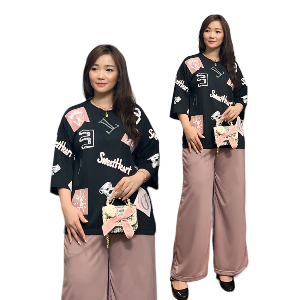 ชุดสตรีล่าสุด Satustell เสื้อผ้าผู้หญิงชุดผู้ใหญ่เสื้อผ้าผู้หญิงกางเกงจัมโบ้ Oneset สไตล์เกาหลีล่าสุ