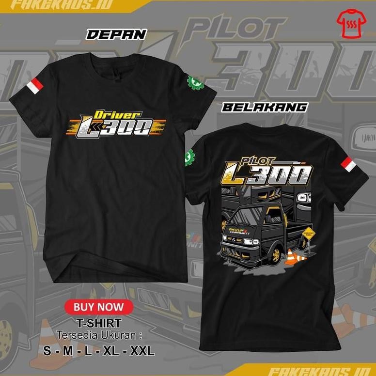 L300 Driver เสื้อยืด Distro Pilot L300 เสื้อผ้าผู้ชายและผู้หญิง