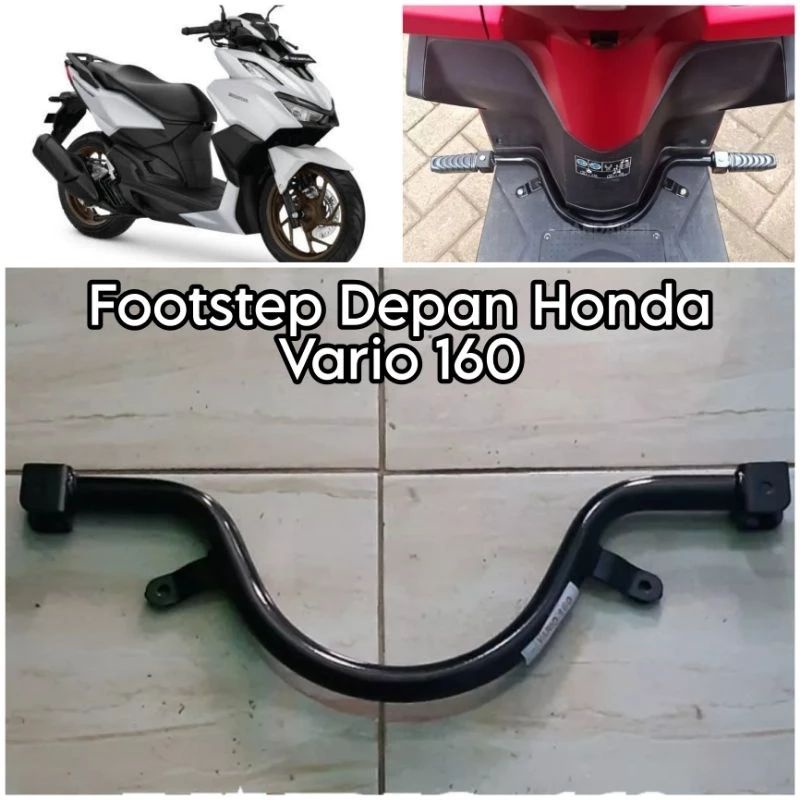 ด้านหน้า Basestep Iron Footsteps Postep พักเท้าหน้า Honda Vario 160 ล่าสุด GSS คุณภาพสูง