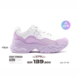  37-40 Aurora Lilac Lilac รองเท้าผ้าใบลําลอง สีขาว สําหรับผู้ชาย ผู้หญิง เหมาะกับการเล่นกีฬา