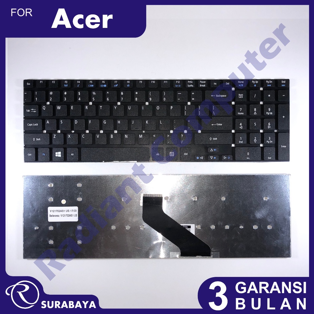 คีย์บอร์ด Acer E1-510 E1-522 E1-530 V3-531 V3-551 V3-572