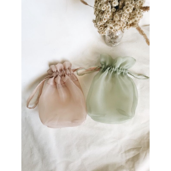 MAKEUP DRAWSTRING POUCH/SOUVENIR POUCH/organza string BAG/MINI POUCH/pouch/SOUVENIR PARCEL BAG/DRAWS