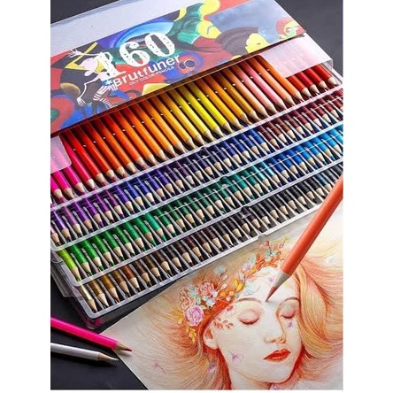 Brutfuner Color Pencil/Oil Base Pencil Artist Color Pencil Set 160Cr