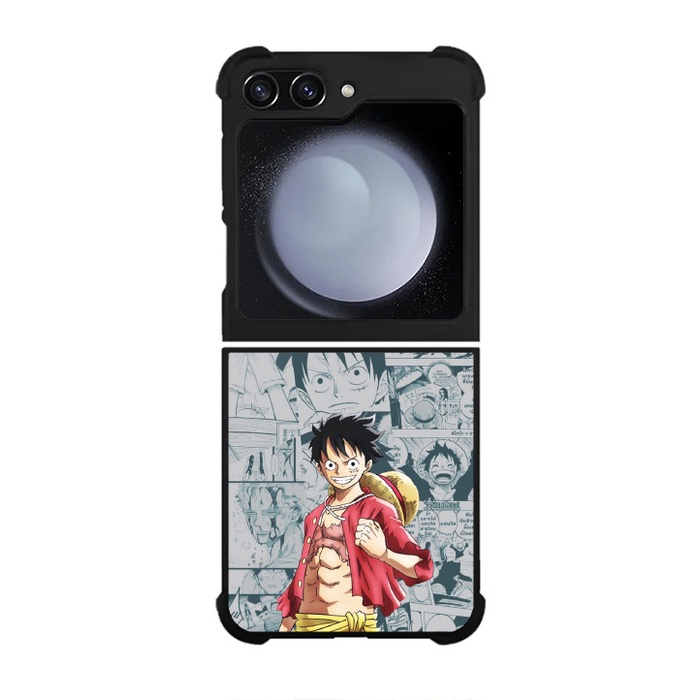 Case Casing Softcase Hardcase Samsung Galaxy Z Flip 5 5G One Piece Comics Luffy AO0078