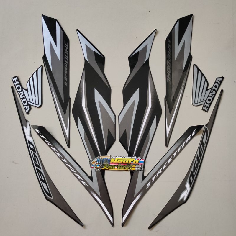 Honda cb150r cb 150 r 2019 2020 สีดําสีขาวแถบรายการตัวถังคุณภาพมาตรฐาน