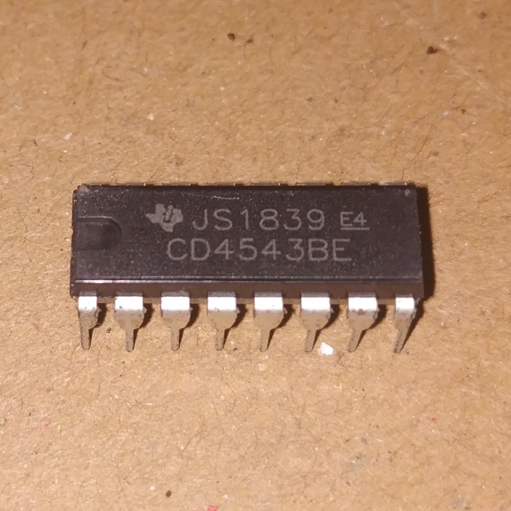 Ic 4543 CMOS CD4543 HCF4543 TC4543 MC14543 CD4543BE