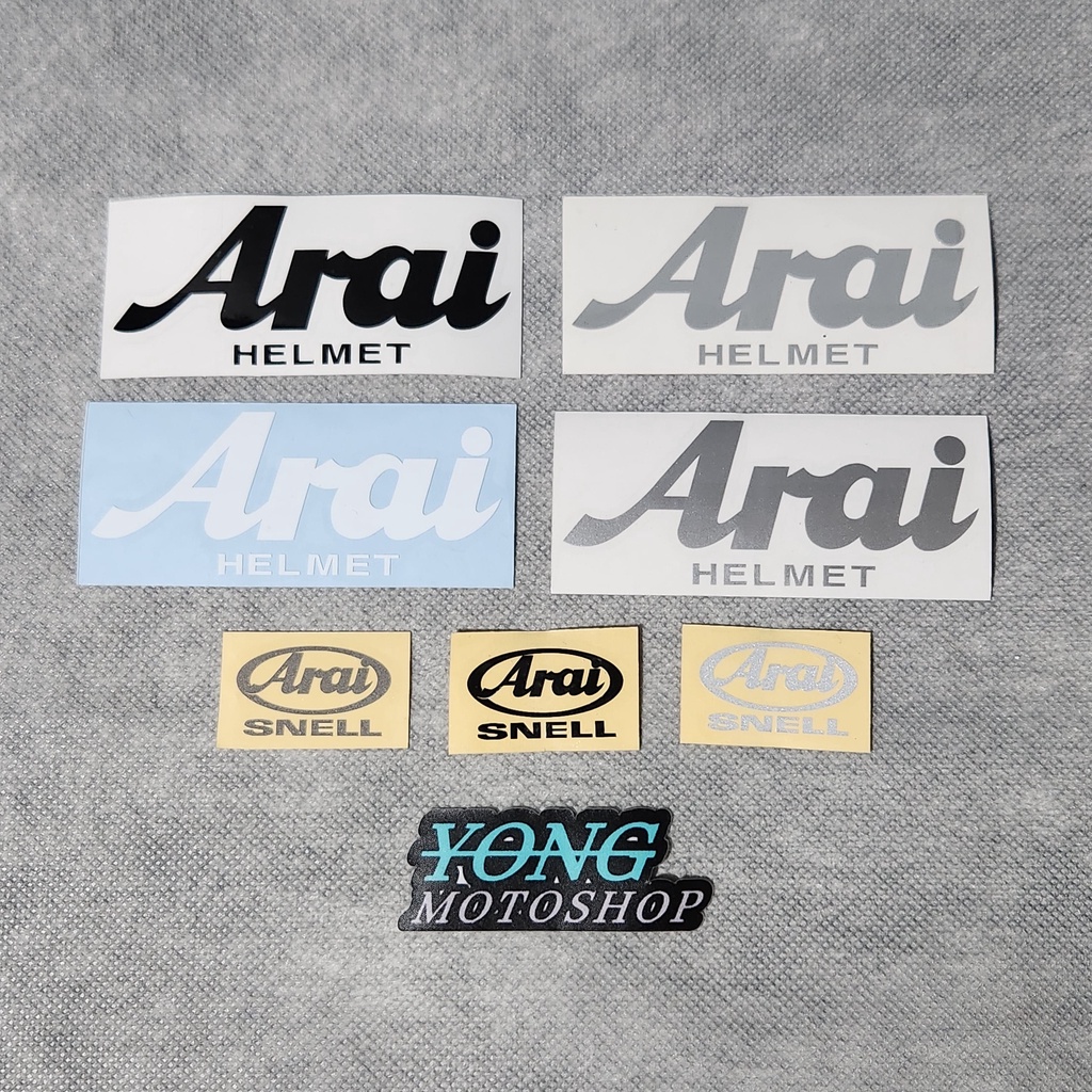 สติ๊กเกอร์ SET ARAI HELMET POLOS สติ๊กเกอร์ตัด