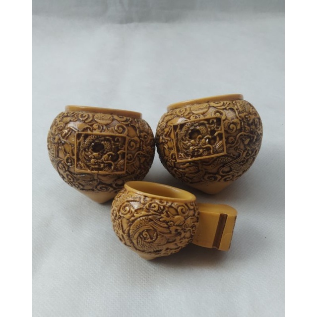 ชามถ้วยไฟเบอร์ ภาชนะใส่อาหาร กรงนก anis/murai ฯลฯ มังกรโมติฟ