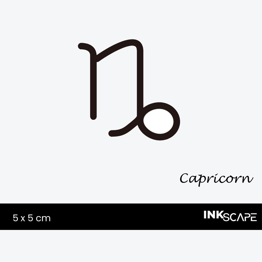 Inkscape รอยสักกึ่งถาวร 50x50 ขนาดเล็ก - H10